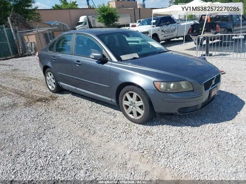 2007 Volvo S40 2.4I VIN: YV1MS382572270286 Lot: 42635751