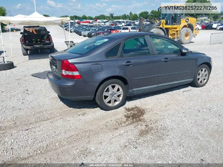 2007 Volvo S40 2.4I VIN: YV1MS382572270286 Lot: 42635751