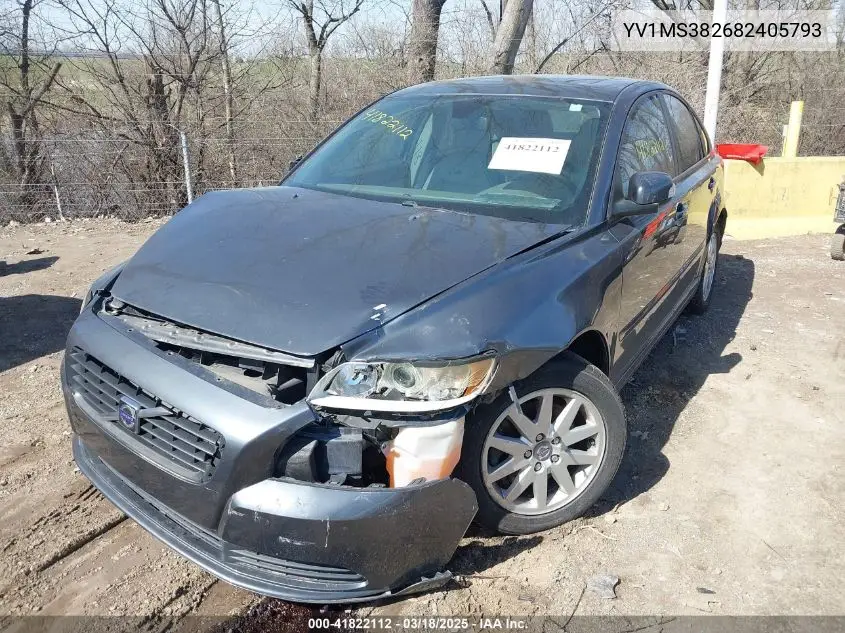 2008 Volvo S40 2.4I VIN: YV1MS382682405793 Lot: 41822112