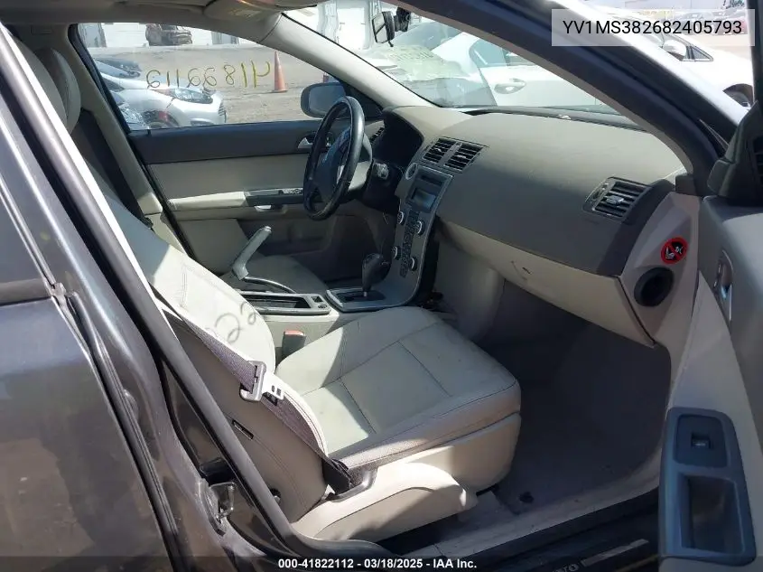 2008 Volvo S40 2.4I VIN: YV1MS382682405793 Lot: 41822112