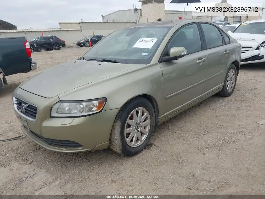 2008 Volvo S40 2.4I VIN: YV1MS382X82396712 Lot: 42354471