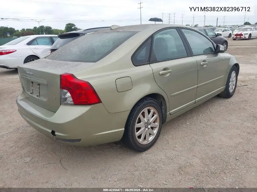 2008 Volvo S40 2.4I VIN: YV1MS382X82396712 Lot: 42354471