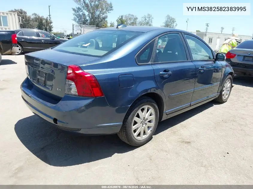 2008 Volvo S40 2.4I VIN: YV1MS382582383995 Lot: 42526976