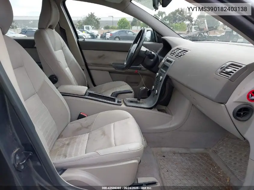 2008 Volvo S40 2.4I VIN: YV1MS390182403138 Lot: 42586365