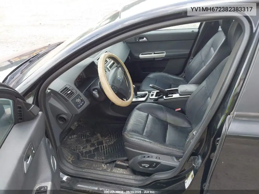 2008 Volvo S40 T5 VIN: YV1MH672382383317 Lot: 42635938