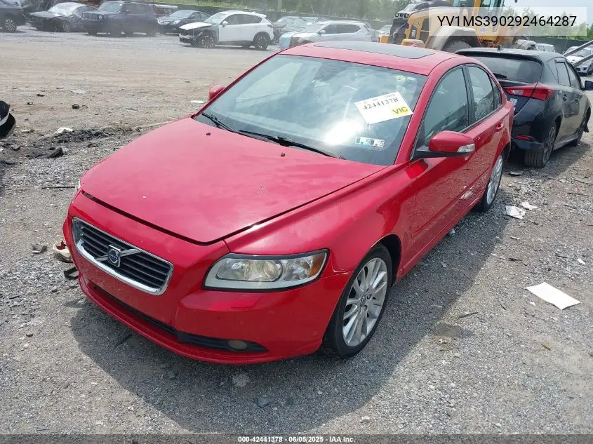 2009 Volvo S40 2.4I VIN: YV1MS390292464287 Lot: 42441378