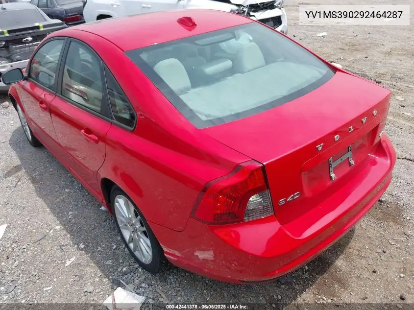 2009 Volvo S40 2.4I VIN: YV1MS390292464287 Lot: 42441378