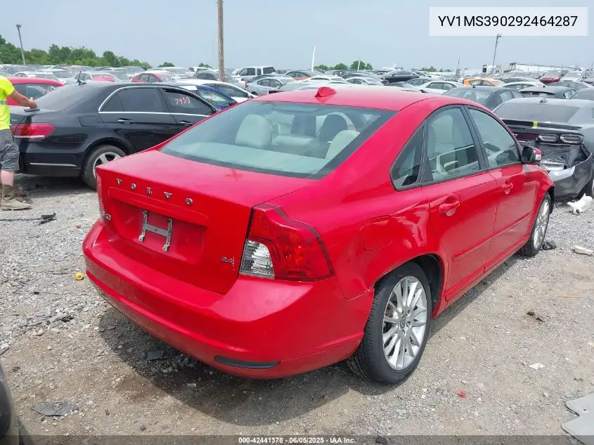 2009 Volvo S40 2.4I VIN: YV1MS390292464287 Lot: 42441378