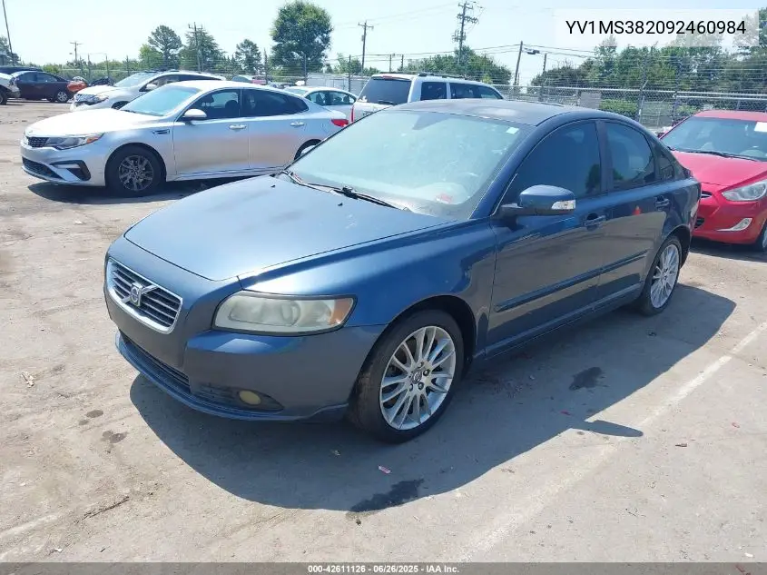 2009 Volvo S40 2.4I VIN: YV1MS382092460984 Lot: 42611126