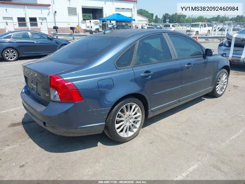 2009 Volvo S40 2.4I VIN: YV1MS382092460984 Lot: 42611126