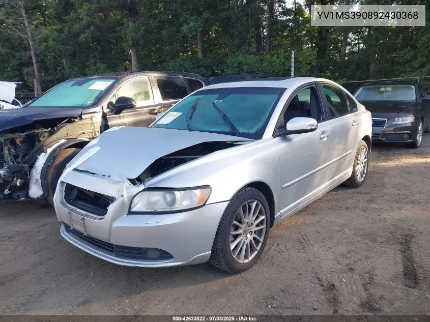 2009 Volvo S40 2.4I VIN: YV1MS390892430368 Lot: 42633522