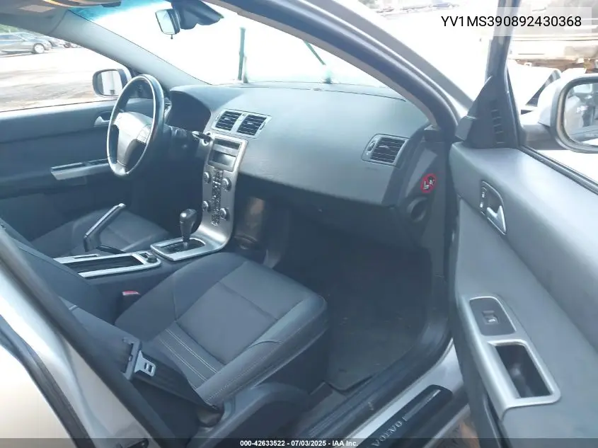 2009 Volvo S40 2.4I VIN: YV1MS390892430368 Lot: 42633522