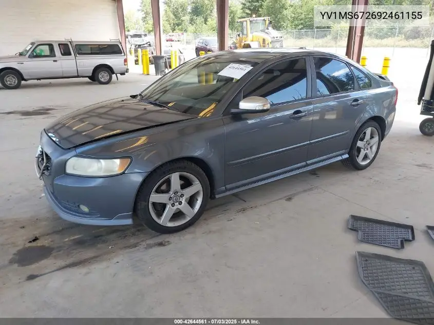 2009 Volvo S40 T5 R-Design VIN: YV1MS672692461155 Lot: 42644561