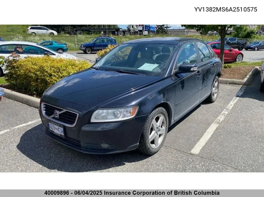 2010 Volvo S40 VIN: YV1382MS6A2510575 Lot: 40009896