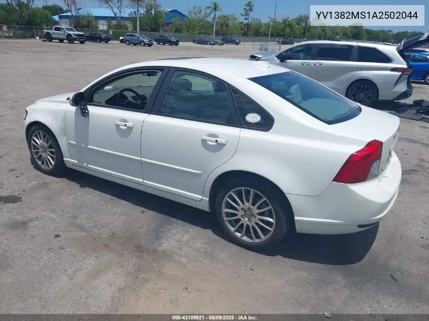 2010 Volvo S40 2.4I VIN: YV1382MS1A2502044 Lot: 42189521