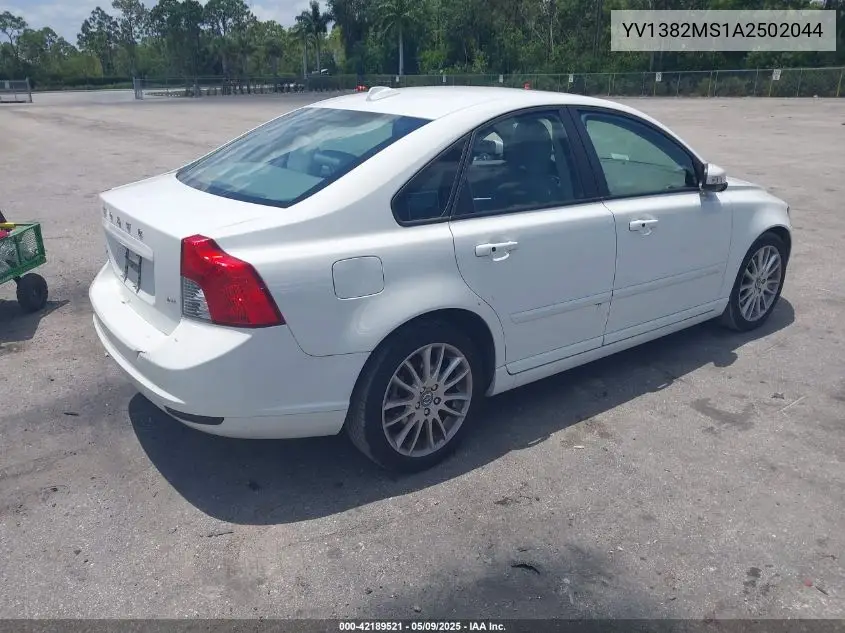 2010 Volvo S40 2.4I VIN: YV1382MS1A2502044 Lot: 42189521