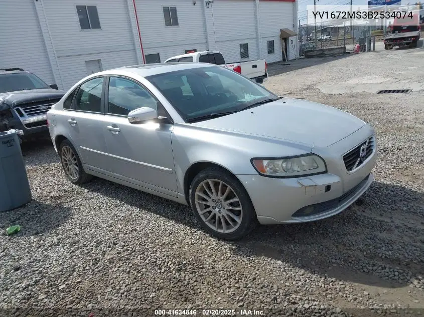 2011 Volvo S40 T5/T5 R-Design VIN: YV1672MS3B2534074 Lot: 41634846