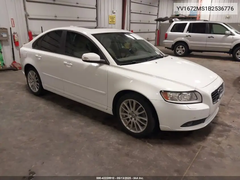 2011 Volvo S40 T5/T5 R-Design VIN: YV1672MS1B2536776 Lot: 42220910