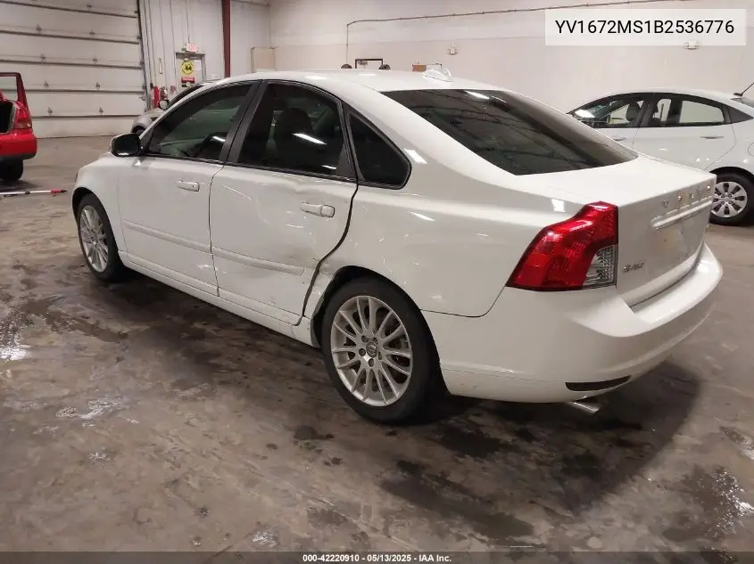 2011 Volvo S40 T5/T5 R-Design VIN: YV1672MS1B2536776 Lot: 42220910