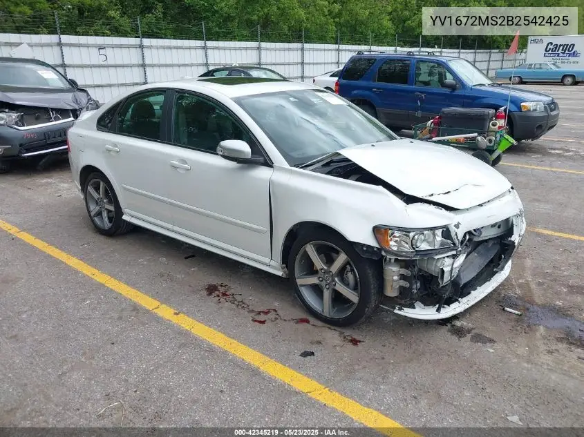 2011 Volvo S40 T5/T5 R-Design VIN: YV1672MS2B2542425 Lot: 42345219