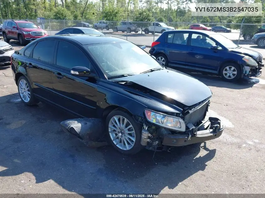 2011 Volvo S40 T5/T5 R-Design VIN: YV1672MS3B2547035 Lot: 42470539