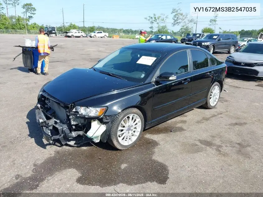 2011 Volvo S40 T5/T5 R-Design VIN: YV1672MS3B2547035 Lot: 42470539