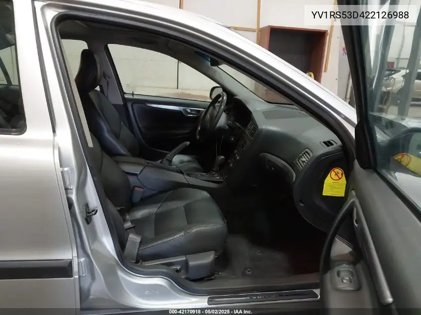 2002 Volvo S60 T5 VIN: YV1RS53D422126988 Lot: 42170918