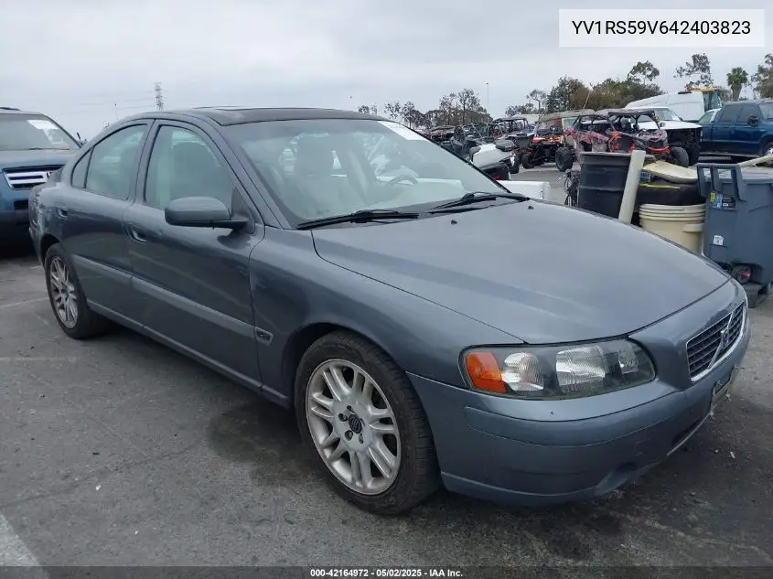 2004 Volvo S60 2.5T VIN: YV1RS59V642403823 Lot: 42164972