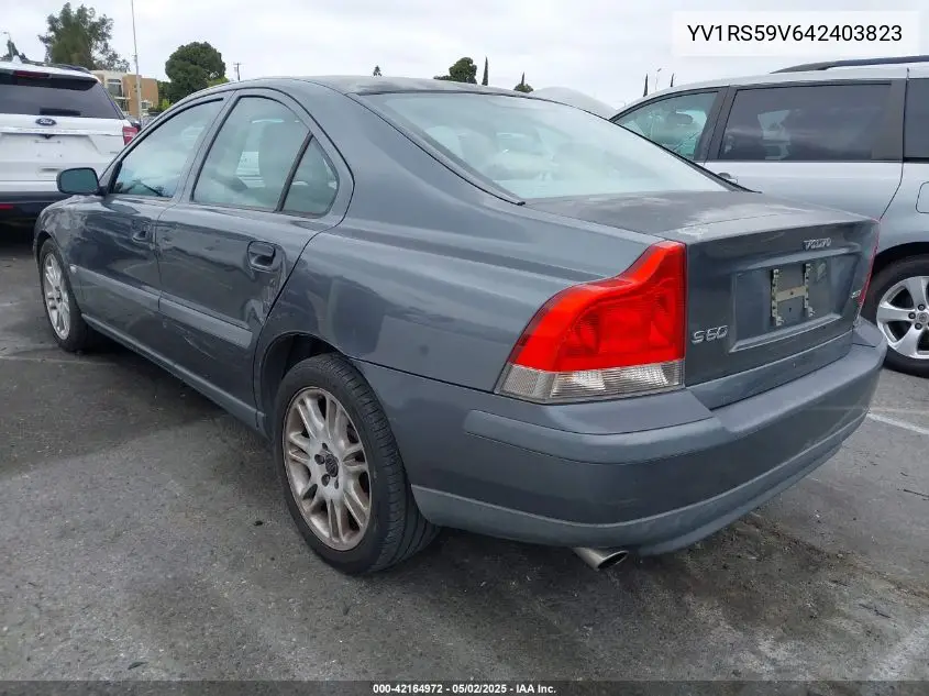 2004 Volvo S60 2.5T VIN: YV1RS59V642403823 Lot: 42164972