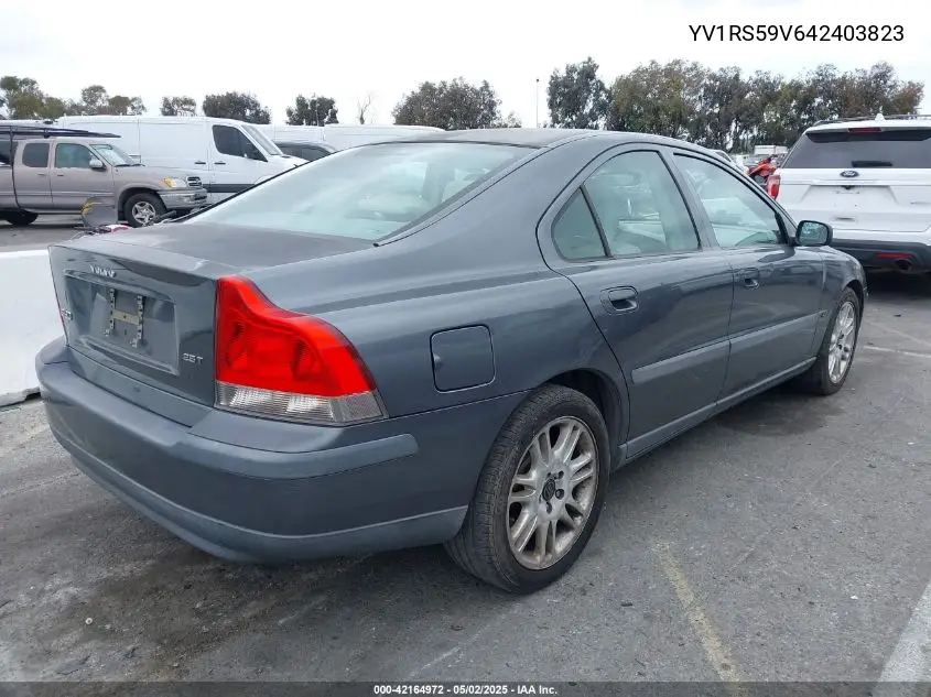 2004 Volvo S60 2.5T VIN: YV1RS59V642403823 Lot: 42164972