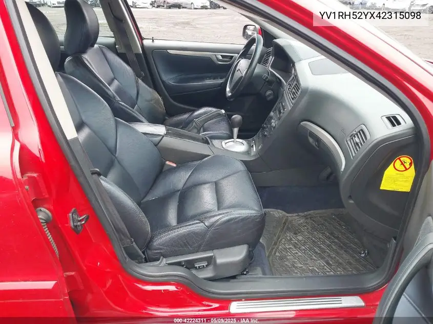 2004 Volvo S60 R VIN: YV1RH52YX42315098 Lot: 42224311