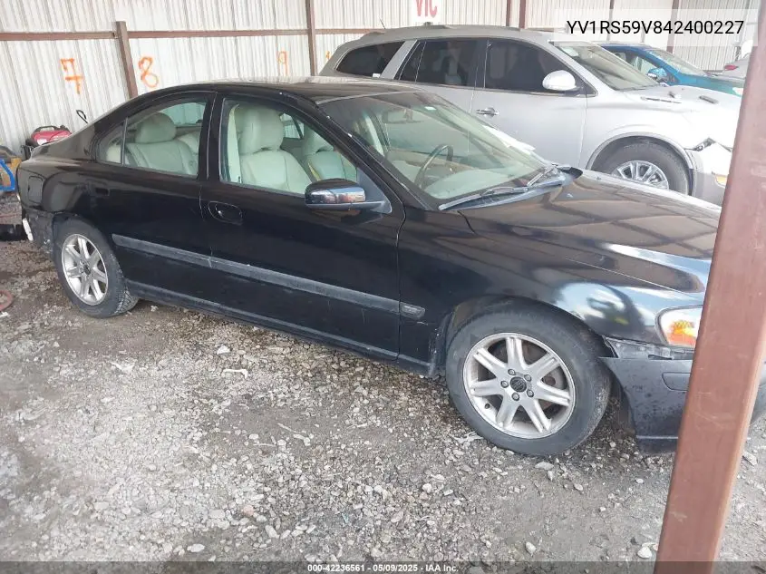 2004 Volvo S60 2.5T VIN: YV1RS59V842400227 Lot: 42236561