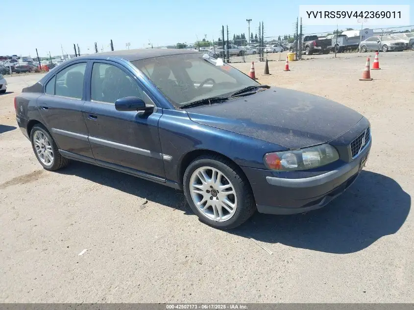 2004 Volvo S60 2.5T VIN: YV1RS59V442369011 Lot: 42507173
