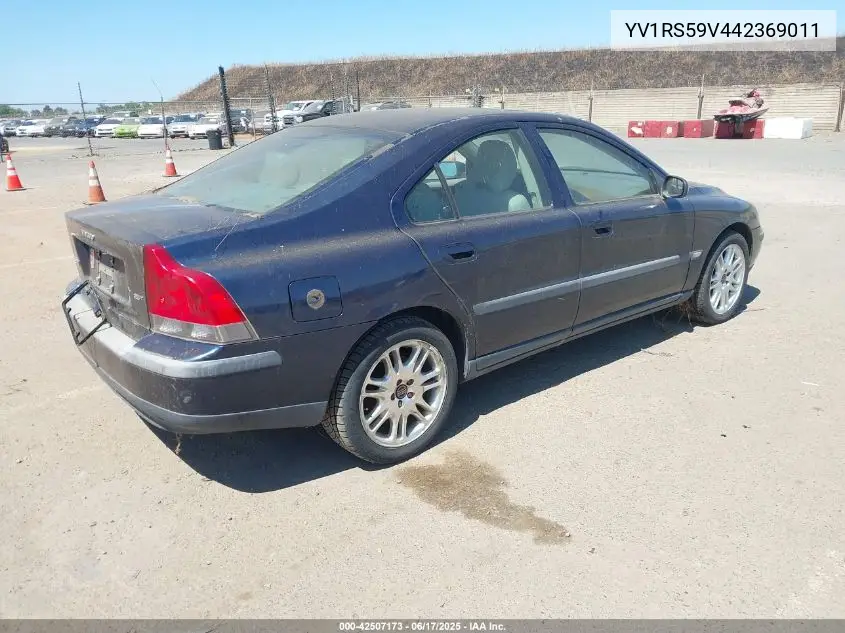 2004 Volvo S60 2.5T VIN: YV1RS59V442369011 Lot: 42507173