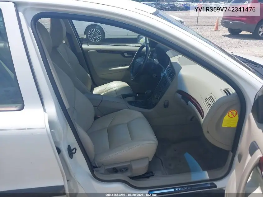 2004 Volvo S60 2.5T/2.5T A Sr VIN: YV1RS59V742341476 Lot: 42552296