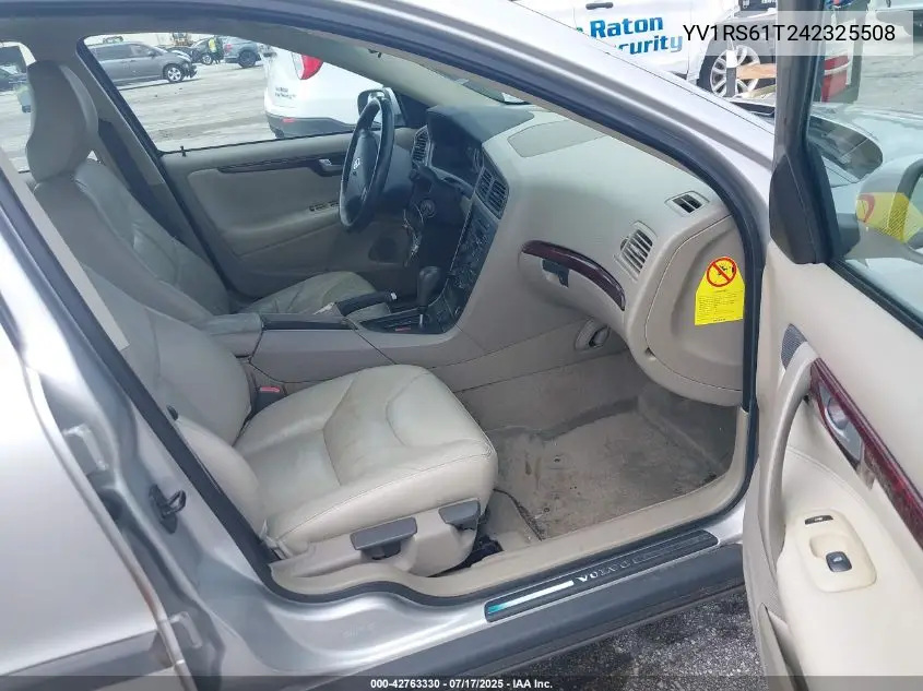 2004 Volvo S60 2.4 VIN: YV1RS61T242325508 Lot: 42763330