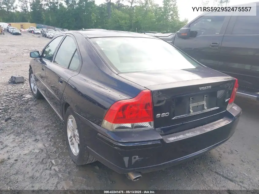 2005 Volvo S60 2.5T VIN: YV1RS592952475557 Lot: 42241475