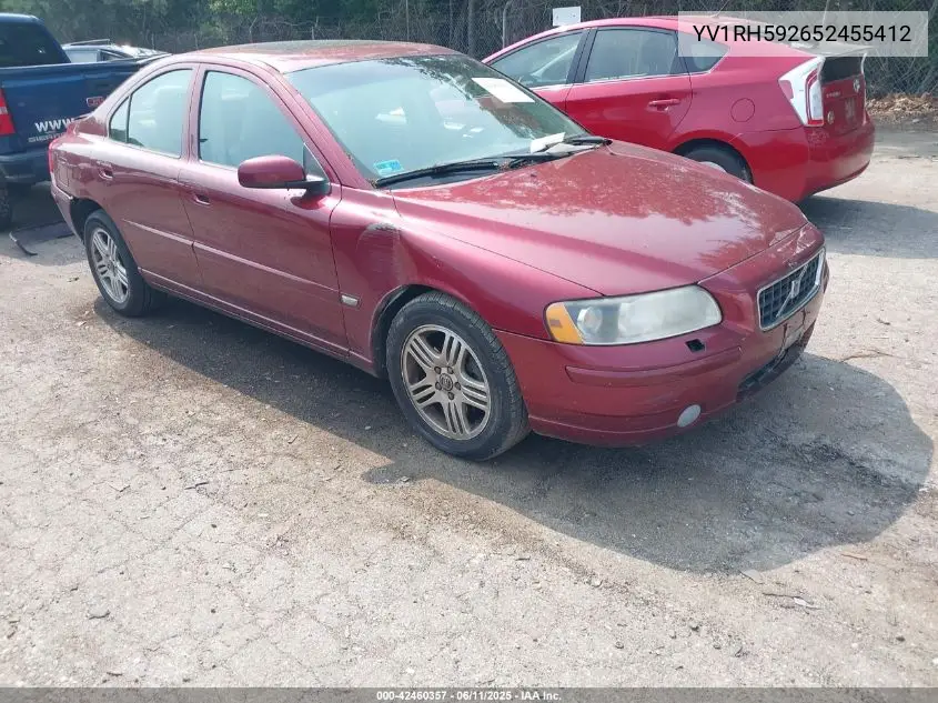 2005 Volvo S60 2.5T Awd VIN: YV1RH592652455412 Lot: 42460357