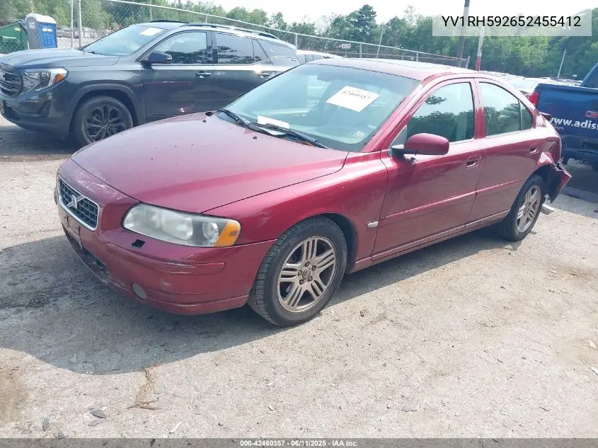 2005 Volvo S60 2.5T Awd VIN: YV1RH592652455412 Lot: 42460357