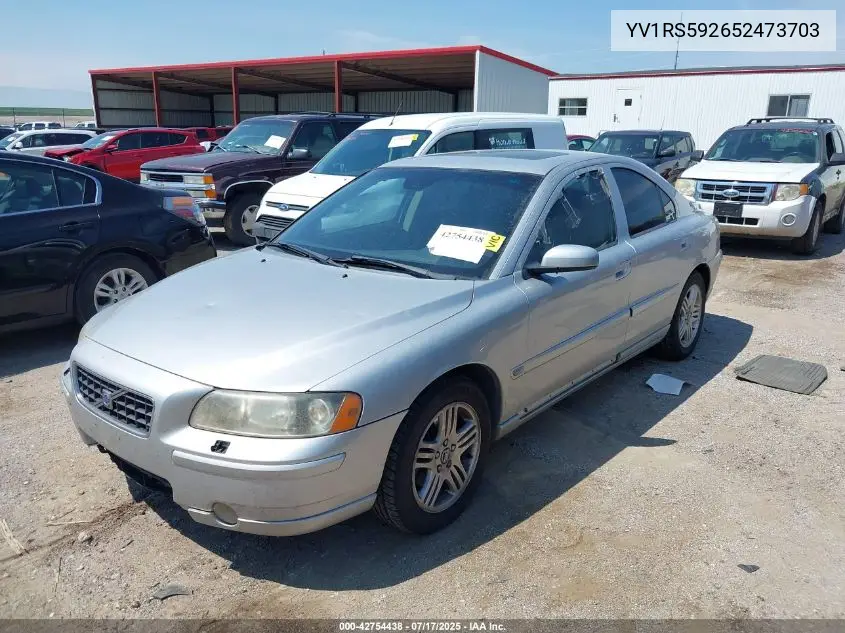 2005 Volvo S60 2.5T VIN: YV1RS592652473703 Lot: 42754438