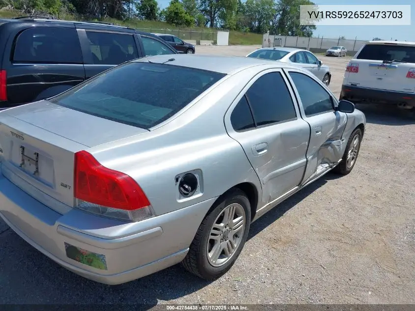 2005 Volvo S60 2.5T VIN: YV1RS592652473703 Lot: 42754438