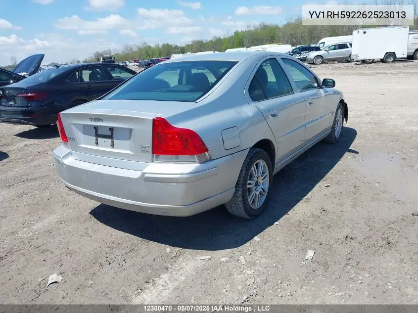 2006 Volvo S60 2.5T VIN: YV1RH592262523013 Lot: 12300470