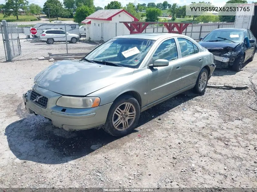 2006 Volvo S60 2.5T VIN: YV1RS592X62531765 Lot: 42245017