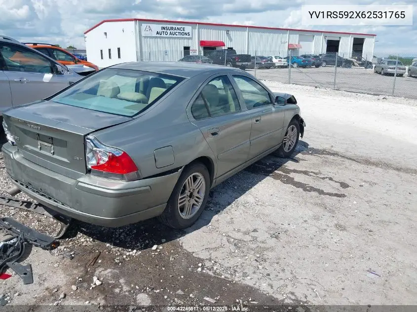 2006 Volvo S60 2.5T VIN: YV1RS592X62531765 Lot: 42245017