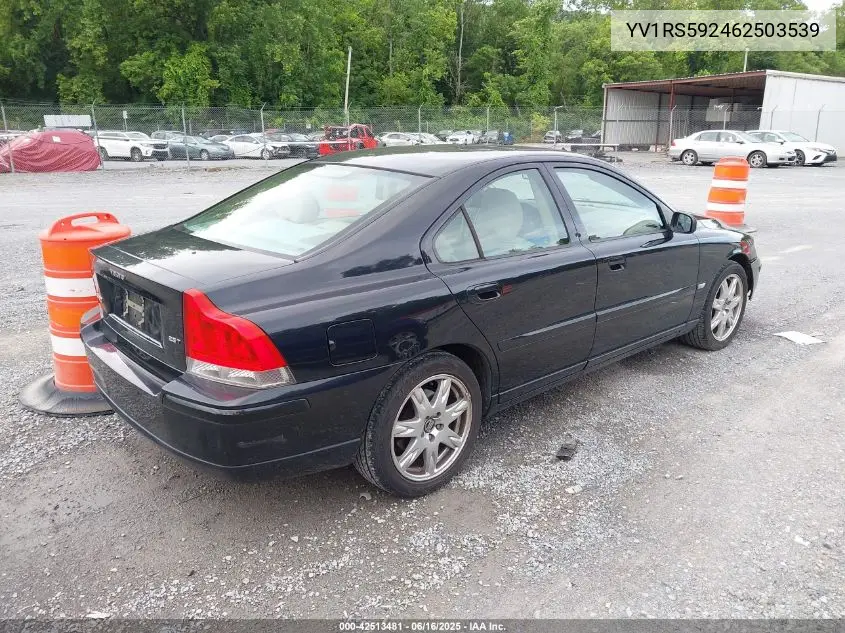 2006 Volvo S60 2.5T VIN: YV1RS592462503539 Lot: 42513481