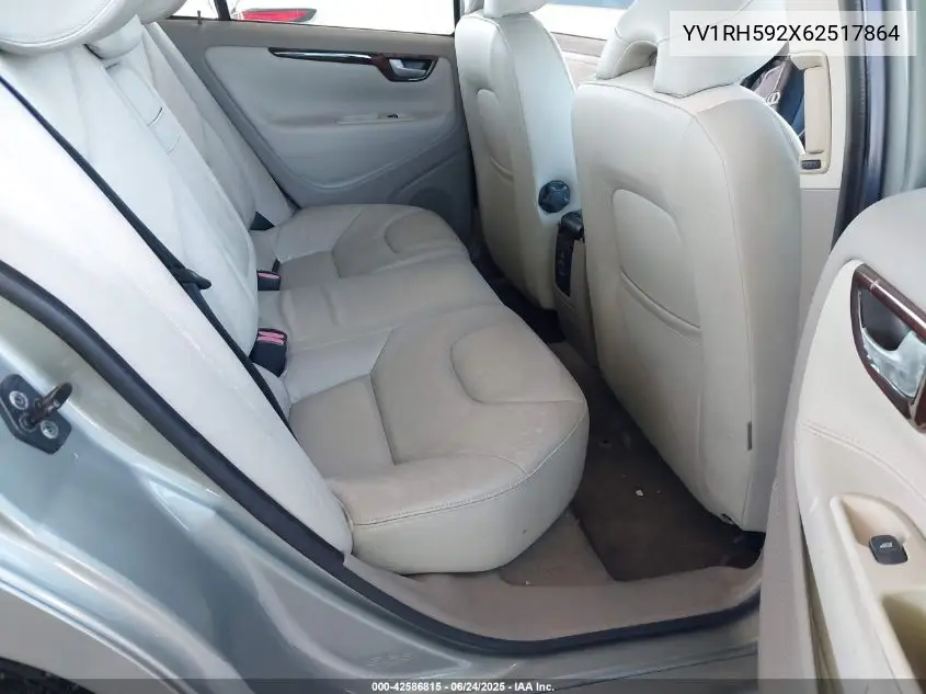2006 Volvo S60 2.5T VIN: YV1RH592X62517864 Lot: 42586815