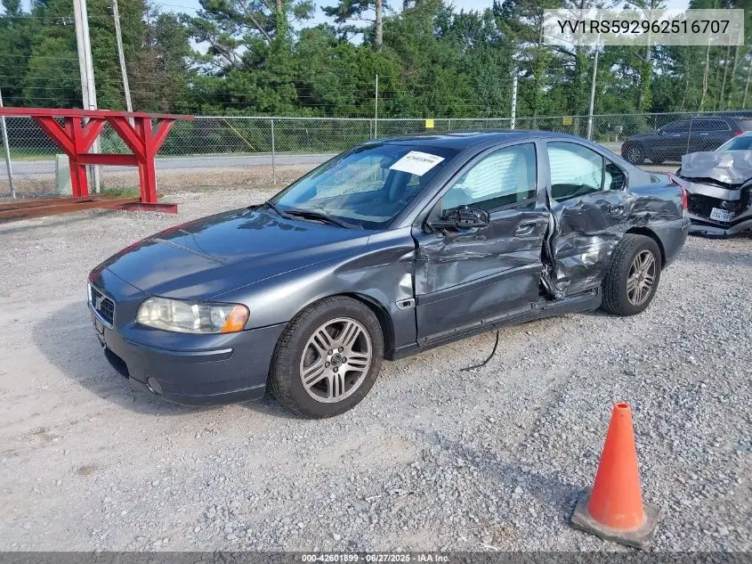 2006 Volvo S60 2.5T VIN: YV1RS592962516707 Lot: 42601899