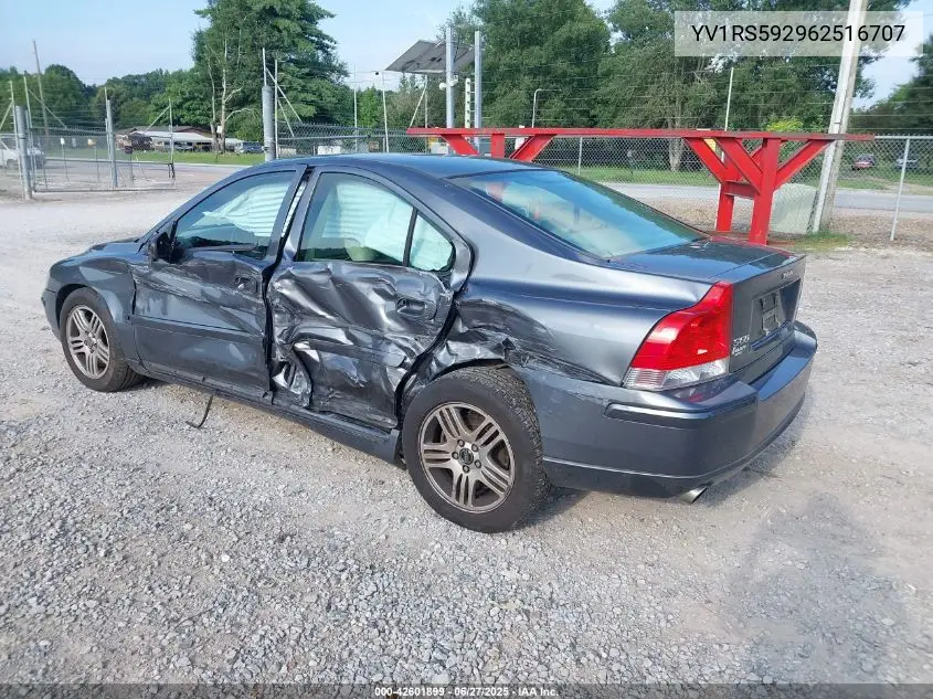 2006 Volvo S60 2.5T VIN: YV1RS592962516707 Lot: 42601899