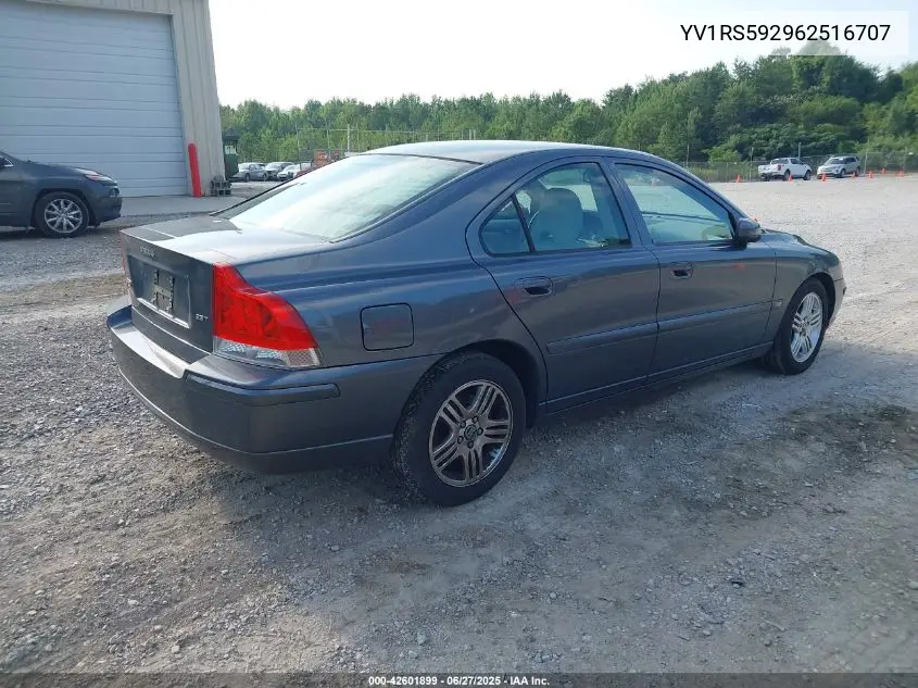 2006 Volvo S60 2.5T VIN: YV1RS592962516707 Lot: 42601899