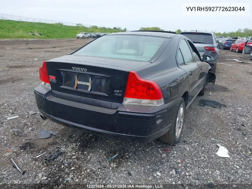 2007 Volvo S60 2.5T VIN: YV1RH592772623044 Lot: 12321024